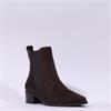 Paul Green Low Heel Pointed Chelsea Boot - Brown Suede